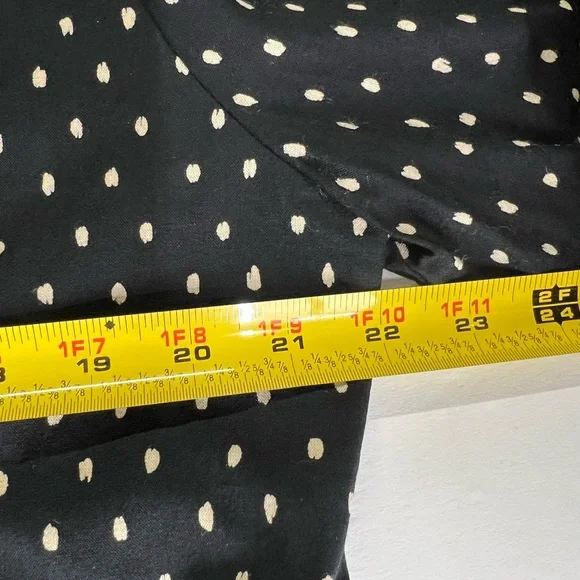 Ali Miles vtg lightweight blazer art to wear polka dots rayon 12 USA colorful - Picture 8 of 10